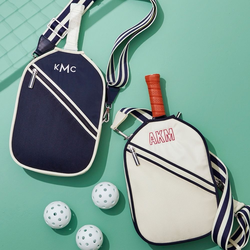 Mark & Graham Sporty Stripe Crossbody Pickleball Bag